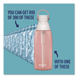 Brita® Plastic Filtered Water Bottle, 36 oz, Blush (CLO36525) Each