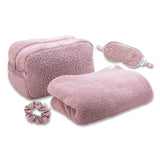 Bliss Travel Blanket Set, Mauve (ILBSCPB0003) Each