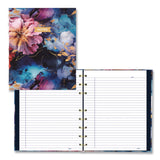 Blueline® NotePro Fashion Hard Cover Notebook, 1-Subject, Medium/College Rule, Midnight Floral Cover, (96) 9.25 x 7.25 Sheets (REDA9C02) Each