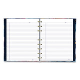 Blueline® NotePro Fashion Hard Cover Notebook, 1-Subject, Medium/College Rule, Midnight Floral Cover, (96) 9.25 x 7.25 Sheets (REDA9C02) Each