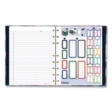 Blueline® NotePro Fashion Hard Cover Notebook, 1-Subject, Medium/College Rule, Midnight Floral Cover, (96) 9.25 x 7.25 Sheets (REDA9C02) Each