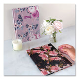 Blueline® Fashion Hard Cover Notebook, 1-Subject, Medium/College Rule, Lavender Floral Cover, (96) 9.25 x 7.25 Sheets (REDA902) Each