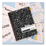 BAZIC® Products Composition Books, 1 Subject, Wide/Legal Rule, Black Marble Cover, (100) 9.75 x 7.5 Sheets (BAZ508) Each
