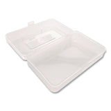 BAZIC® Products Clasp Pencil Case, 8" x 4.75" x 2.4", Clear (BAZ840) Each