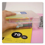 BAZIC® Products Clasp Pencil Case, 8" x 4.75" x 2.4", Clear (BAZ840) Each