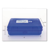 BAZIC® Products Clasp Pencil Case, 8" x 4.75" x 2.5", Randomly Assorted Color (BAZ842) Each