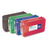 BAZIC® Products Clasp Pencil Case, 8" x 4.75" x 2.5", Randomly Assorted Color (BAZ842) Each