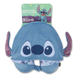 Bioworld® Stitch Hooded Polyester Travel Pillow, 11 x 3 x 10.5, Blue (BWRNPY7MRFDSCPP) Each