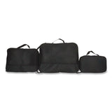 Bioworld® Four-Piece Packing Cube Set, Assorted Sizes, Black (BWRPAA8448PLBPP) Each