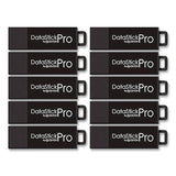 Centon DataStick Pro USB 3.2 Type A Flash Drive, 256 GB, Black, 10/Pack (CELC1U3P6256G10) Pack of 10