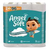 Angel Soft® Mega Toilet Paper, Septic Safe, 2-Ply, White, 320 Sheets/Roll, 24 Rolls/Pack (GPC794085) Each