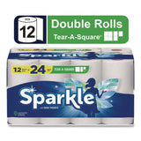 Sparkle Tear-A-Square Double Roll Paper Towels, 2-ply, 110 Sheets/Roll, 12 Rolls/Pack (GPC22361507) Each