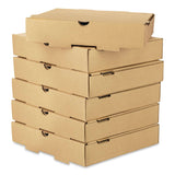 Karat® Corrugated Pizza Box, 10 x 10 x 2, Kraft, Cardboard, 50/Carton (KRTFPPBF10K) Case of 50