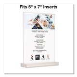 Global Printed Products Acrylic Sign Holder with Dual Function Base, 5 x 7 Insert (GPUSGNHAB5X7) Each