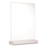 Global Printed Products Acrylic Sign Holder with Dual Function Base, 5 x 7 Insert (GPUSGNHAB5X7) Each