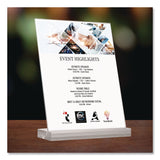 Global Printed Products Acrylic Sign Holder with Dual Function Base, 8.5 x 11 Insert (GPUSGNHAB8511) Each