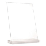 Global Printed Products Acrylic Sign Holder with Dual Function Base, 8.5 x 11 Insert (GPUSGNHAB8511) Each
