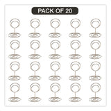 Global Printed Products Decorative Wire Card Holders, Silver Frame, 20/Pack (GPUWRHLDRSLV) Pack of 20
