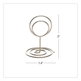Global Printed Products Decorative Wire Card Holders, Silver Frame, 20/Pack (GPUWRHLDRSLV) Pack of 20