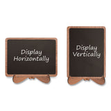 Excello Global Products® Mini Chalkboards, Black Surface, Brown Frame, 2.9 x 3.9, 10/Pack (EXOMINICHLK) Pack of 10