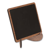 Excello Global Products® Mini Chalkboards, Black Surface, Brown Frame, 2.9 x 3.9, 10/Pack (EXOMINICHLK) Pack of 10