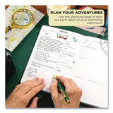 Clever Fox® Bucket List Journal, 100 Entries with Before/After Pages, Engraved Adventure Artwork, Forest Green Cover, 8.3 x 5.8 Sheets (LFXF1ZAJ2SU33) Each