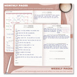 Clever Fox® Self-Care Journal, Undated 90-Day Daily/Weekly/Monthly Format, Light Pink Cover, 8.3 x 5.8 Sheets (LFXOGA9GL3V1E) Each