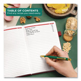 Clever Fox® Recipe Book, Customizable Space for 60 Recipes, Engraved Food and Kitchen Artwork, Burgundy Cover, 8.3 x 5.8 Sheets (LFXTF8NP4O50F) Each