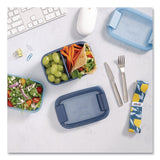 ello® Lunch Stack Bento Box, 2 Containers, 5.24 x 7.13 x 4.41, Blue (LFC62124449206) Each
