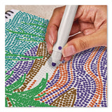 Lifelines® FlowArt Dot-By-Letter Coloring Book, Landscapes, with 4 Double-Sided Markers, All Ages, 20 Pages (LLN165008) Each