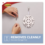 Command™ Small Wire Hooks, Small, Plastic/Metal Wire, White, 0.5 lb Capacity, 6/Pack (MMM17067CLR6ES) Each