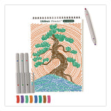 Lifelines® FlowArt Dot-By-Letter Coloring Book, Landscapes, with 4 Double-Sided Markers, All Ages, 20 Pages (LLN165008) Each