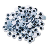 Creativity Street® Wiggle Eyes, 0.39", Black, 50/Pack (CKC824556) Each