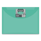 C-Line® Reusable Poly Envelope, Hook/Loop Closure, 9.37 x 13, Randomly Assorted Colors (CLI58000) Each