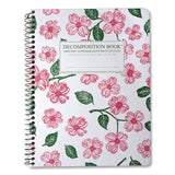DECOMPOSITION® Spiral Composition Book, Medium/College Rule, Dogwood, (80) 9.75 x 7.5 Sheets (DCP15924) Each