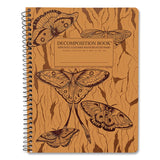 DECOMPOSITION® Spiral Composition Book, Medium/College Rule, Midnight Moths, (80) 9.75 x 7.5 Sheets (DCP17457) Each