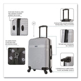 InUSA Luggage Resilience 20" Hardside Carry-On Suitcase, 14.96 x 8.66 x 21.65, Silver (WLBIURES00SSIL) Each