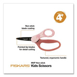 Fiskars® MVP Dance Kid's Scissors, Pointed Tip, 5" Long, Straignt Pink Handle (FSK1073415) Each