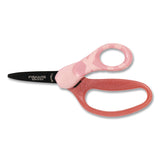 Fiskars® MVP Dance Kid's Scissors, Pointed Tip, 5" Long, Straignt Pink Handle (FSK1073415) Each