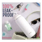 ello® Cooper Stainless Steel Double Wall Insulated Water Bottle, 18 oz, White (LFC47909991006) Each