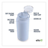 ello® Cooper Stainless Steel Vacuum Insulated Water Bottle, 32 oz, Halogen Blue (LFC48909990256) Each