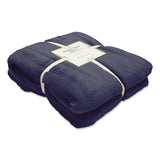 L.L.Bean® Wicked Plush Throw, 60 x 80, Navy (LLB30278274) Each