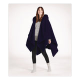 L.L.Bean® Cozy Sherpa Wearable Throw, 58 x 60, Navy (LLB51484674) Each