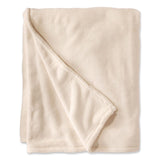 L.L.Bean® Wicked Plush Throw, 60 x 80, Antique White (LLB302782455) Each