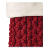 L.L.Bean® Fisherman's Knit Christmas Stocking, 7.5 x 24, Red (LLB521380446) Each