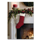L.L.Bean® Fisherman's Knit Christmas Stocking, 7.5 x 24, Red (LLB521380446) Each