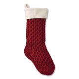 L.L.Bean® Fisherman's Knit Christmas Stocking, 7.5 x 24, Red (LLB521380446) Each