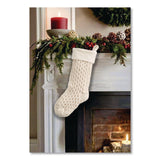 L.L.Bean® Fisherman's Knit Christmas Stocking, 7.5 x 24, Cream (LLB521380459) Each