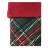 L.L.Bean® Tartan Velvet Stocking, 8.5 x 22, Green Plaid (LLB521381972) Each