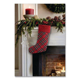 L.L.Bean® Tartan Velvet Stocking, 8.5 x 22, Red Plaid (LLB521381973) Each